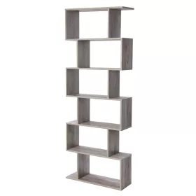 vasagle-raft-carti-raft-depozitare-6-niveluri-maro-cenusiu-70x24x190cm