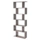 vasagle-raft-carti-raft-depozitare-6-niveluri-maro-cenusiu-70x24x190cm
