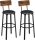 vasagle-scaun-de-bar-2-buc-scaune-inalte-de-bucatarie-piele-artificiala-maro-rustic-negru