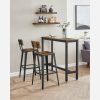 vasagle-scaun-de-bar-2-buc-scaun-inalt-de-bucatarie-patrat-maro-rustic