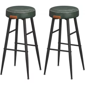 vasagle-echo-scaune-de-bar-2-buc-husa-din-piele-artificiala-cusuta-verde-76-cm-inaltime