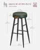 vasagle-echo-scaune-de-bar-2-buc-husa-din-piele-artificiala-cusuta-verde-76-cm-inaltime