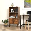 vasagle-raft-de-depozitare-maro-rustic-60x30x120cm