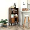 vasagle-raft-de-depozitare-maro-rustic-60x30x120cm