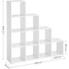 vasagle-biblioteca-raft-despartitor-de-camera-alb-129x129x29cm