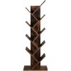 vasagle-raft-de-carti-raft-in-picioare-maro-rustic-50x25x141cm