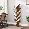vasagle-raft-de-carti-raft-in-picioare-maro-rustic-50x25x141cm