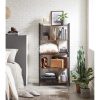 vasagle-raft-de-depozitare-maro-rustic-150x74x30cm