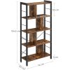 vasagle-raft-de-depozitare-maro-rustic-154x74x30cm