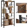 vasagle-raft-de-depozitare-maro-rustic-154x74x30cm