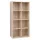 vasagle-raft-de-carti-raft-de-depozitare-8-compartimente-stejar-65x30x129cm