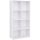 vasagle-biblioteca-raft-depozitare-8-compartimente-alb-65x30x129cm
