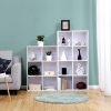 vasagle-biblioteca-raft-depozitare-8-compartimente-alb-65x30x129cm