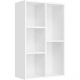 vasagle-raft-de-carti-raft-de-depozitare-alb-80x50x24cm