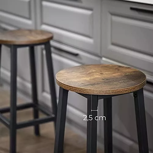 vasagle-scaune-de-bar-2-buc-scaune-inalte-de-bucatarie-rotund-maro-rustic