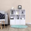 vasagle-raft-de-carti-raft-de-depozitare-cu-3-usi-alb-97x97x29cm