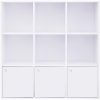 vasagle-raft-de-carti-raft-de-depozitare-cu-3-usi-alb-97x97x29cm