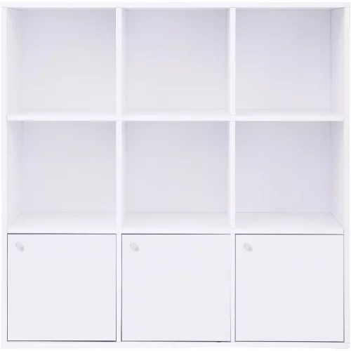 vasagle-raft-de-carti-raft-de-depozitare-cu-3-usi-alb-97x97x29cm