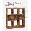 vasagle-raft-de-depozitare-maro-rustic-100x97x30cm