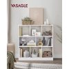 vasagle-raft-de-carti-raft-de-depozitare-alb-97x30x100cm
