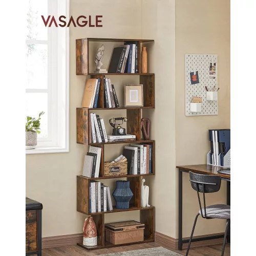 vasagle-raft-de-depozitare-maro-rustic-190x70x24cm