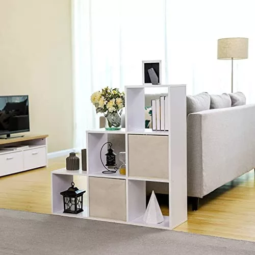 vasagle-raft-de-carti-raft-de-depozitare-cu-trepte-alb-97x97x29cm