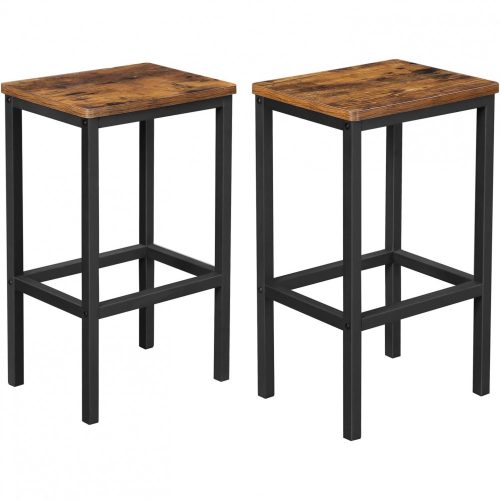 vasagle-scaune-de-bar-2-buc-scaun-de-bucatarie-dreptunghiular-inalt-maro-rustic