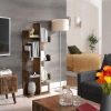 vasagle-raft-de-depozitare-maro-rustic-50x25x140cm