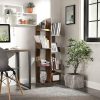 vasagle-raft-de-depozitare-maro-rustic-50x25x140cm