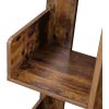 vasagle-raft-de-depozitare-maro-rustic-50x25x140cm