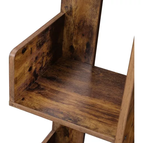 vasagle-raft-de-depozitare-maro-rustic-50x25x140cm