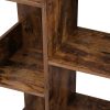 vasagle-raft-de-depozitare-maro-rustic-50x25x140cm