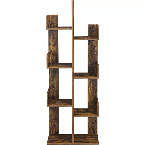 vasagle-raft-de-depozitare-maro-rustic-50x25x140cm