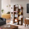 vasagle-raft-de-depozitare-maro-rustic-86x25x140cm