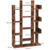 vasagle-raft-de-depozitare-maro-rustic-86x25x140cm