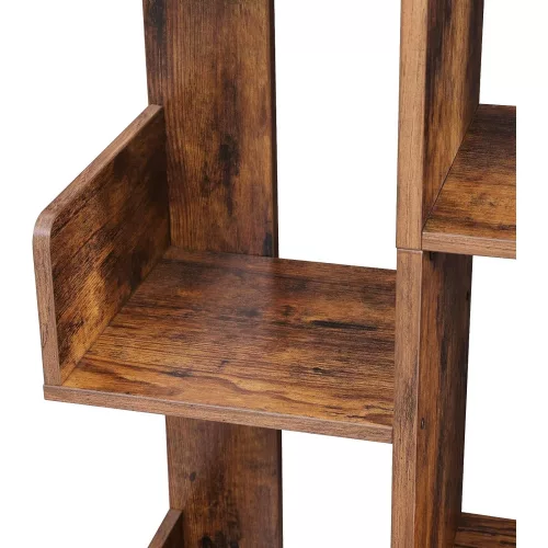 vasagle-raft-de-depozitare-maro-rustic-86x25x140cm