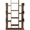 vasagle-raft-de-depozitare-maro-rustic-86x25x140cm