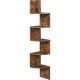 vasagle-raft-de-colt-in-zigzag-cu-5-niveluri-maro-rustic-20x20x127cm