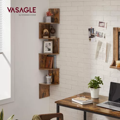 vasagle-raft-de-colt-in-zigzag-cu-5-niveluri-maro-rustic-20x20x127cm