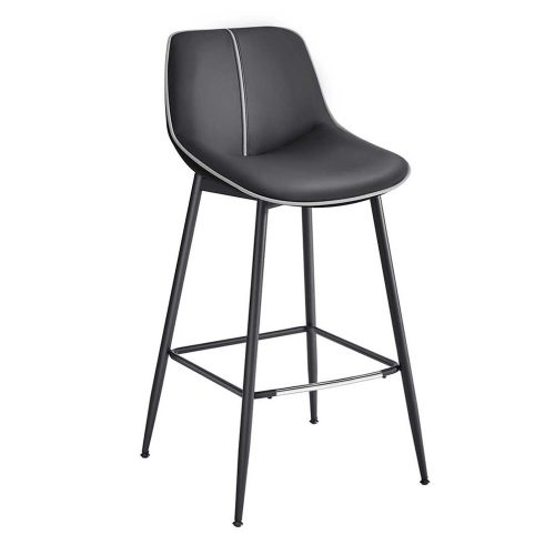 vasagle-scaune-de-bar-2-buc-spatar-ergonomic-piele-ecologica-picioare-metalice-negru-1