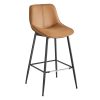 vasagle-scaune-de-bar-2-buc-spatar-ergonomic-piele-ecologica-picioare-metalice-maro-1