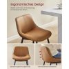 vasagle-scaune-de-bar-2-buc-spatar-ergonomic-piele-ecologica-picioare-metalice-maro-1