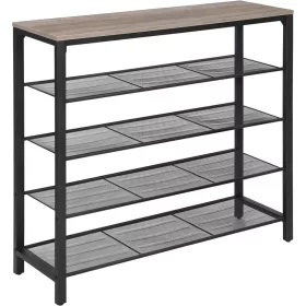 vasagle-raft-depozitare-pantofi-cu4-rafturi-din-plasa-metalica-greige-100x30x92cm