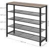 vasagle-raft-depozitare-pantofi-cu4-rafturi-din-plasa-metalica-greige-100x30x92cm