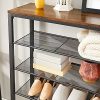 vasagle-raft-depozitare-pantofi-cu5-rafturi-din-plasa-metalica-negru-100x30x110cm