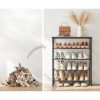 vasagle-raft-depozitare-pantofi-cu4-rafturi-textil-maro-rustic-negru-75x30x91cm