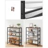 vasagle-raft-depozitare-pantofi-cu4-rafturi-din-plasa-metalica-maro-rustic-937530cm