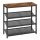 vasagle-raft-pentru-pantofi-4-niveluri-cu-rafturi-reglabile-din-plasa-maro-rustic