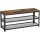 vasagle-bancheta-depozitare-pantofi-cu-doua-niveluri-de-depozitare-maro-rustic-100x30x45cm