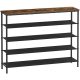 vasagle-raft-pentru-pantofi-5-niveluri-cu-4-rafturi-textile-si-depozitare-geanta